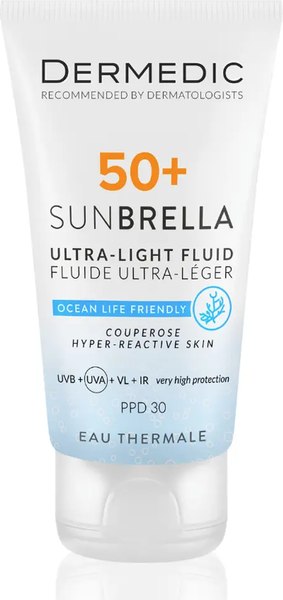 Флюид солнцезащитный Dermedic Sunbrella Ультралегкий SPF 50+ для чувствительной кожи (40мл)