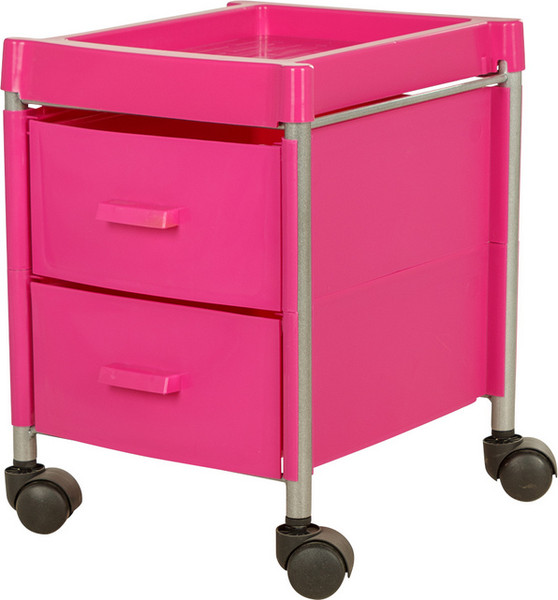 Изображение товара Тележка парикмахерская Элеганс Алана-02 (розовый)