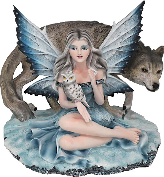 Изображение товара Статуэтка Lenardi Фея и волк 307-006