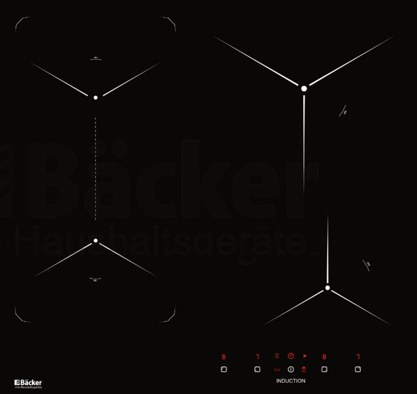 Изображение товара Индукционная варочная панель Backer BIH604-1T-S5 Black