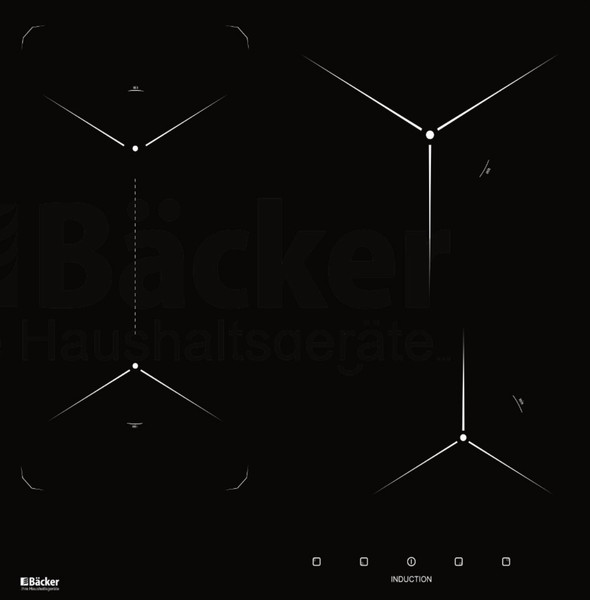 Изображение товара Индукционная варочная панель Backer BIH604-1T-S5 Black