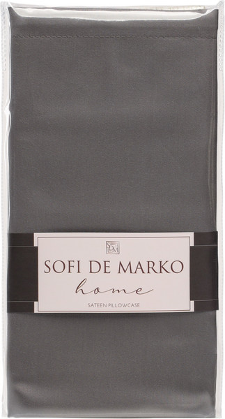 Изображение товара Наволочка Sofi de Marko Мармис 70x70 / НВ-мс-70х70тс (темно-серый)