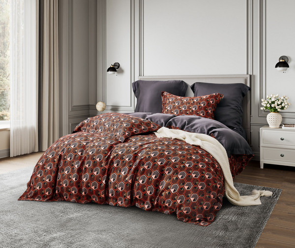 Изображение товара Комплект постельного белья Sofi de Marko Паола №9 Евро 4н Т / Евро-Т-П9