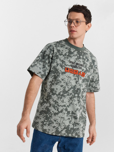 Изображение товара Футболка Mark Formelle 111846 (р.104-182/188, миллитари варка на зеленом)