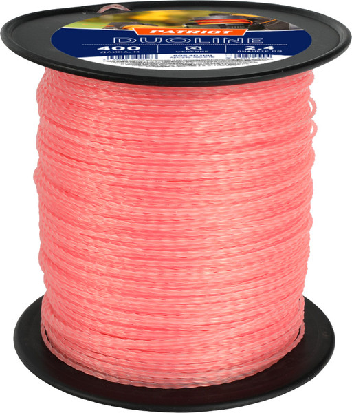 Изображение товара Леска для триммера PATRIOT Duoline D2.4мм L 400м / 805401181 (скрученный квадрат, двухцветная, красная жила)