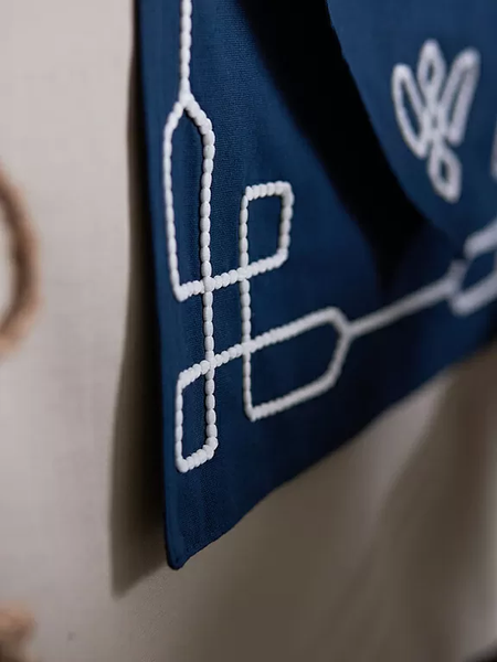 Изображение товара Дорожка на стол Tkano Sea treasures / TK25-TR0001 (Navy story, 45x150см)