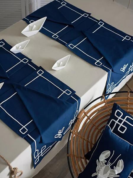 Изображение товара Сервировочная салфетка Tkano Sea treasures Navy story / TK25-NA0001