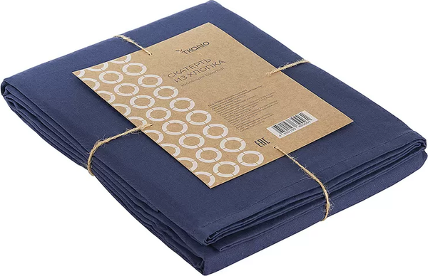 Изображение товара Скатерть Tkano Essential / TK22-TC0010 (170x170см, темно-синий)