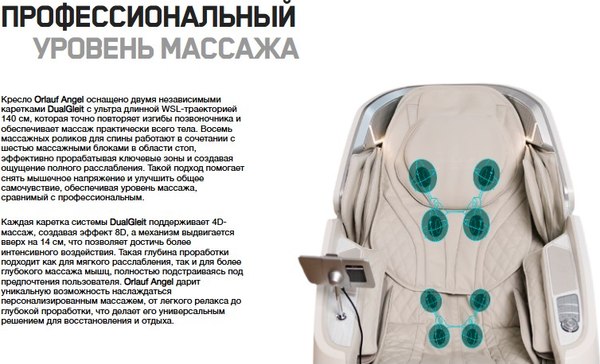 Изображение товара Массажное кресло Orlauf Wellness Angel 17940 (коричневый)