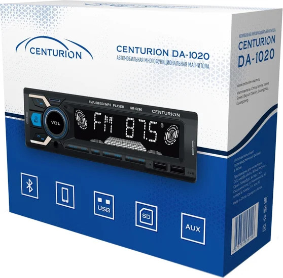 Изображение товара Бездисковая автомагнитола Centurion DA-1020