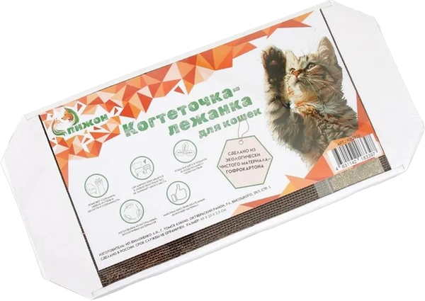 Изображение товара Лежанка-когтеточка Пижон Из гофрокартона (57x28.5x2.5см)