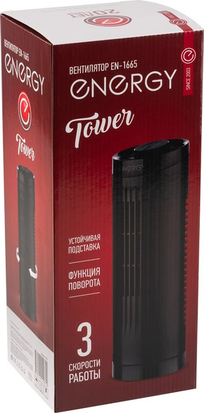 Изображение товара Вентилятор Energy EN-1665 Tower (черный)