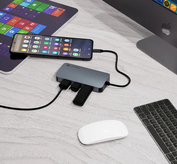 Изображение товара Док-станция для ноутбука Lyambda LC118 (серый)