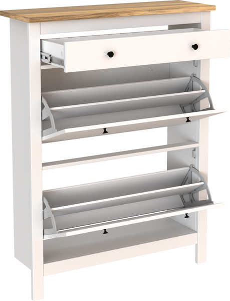 Изображение товара Тумба для обуви Mio Tesoro Сага 92x122 2.08.10.190.14 (белый/ясень)