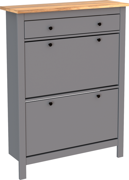 Изображение товара Тумба для обуви Mio Tesoro Сага 92x122 2.08.10.190.15 (серый/ясень)