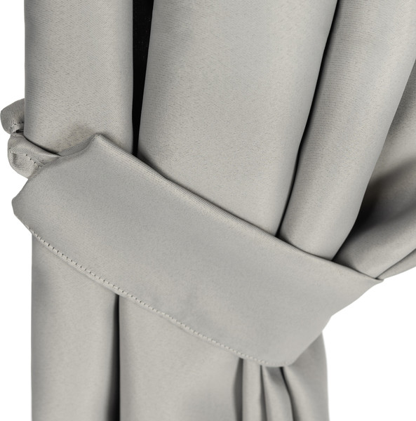 Изображение товара Комплект штор Mio Tesoro Blackout 300x250 + Гардина Вуаль 300х250 (светло-серый/кремовый)