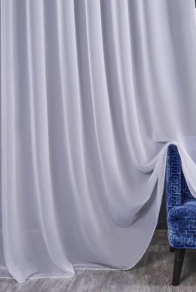 Изображение товара Комплект штор Mio Tesoro Blackout 300x250 + Гардина Вуаль 300х250 (светло-серый/кремовый)