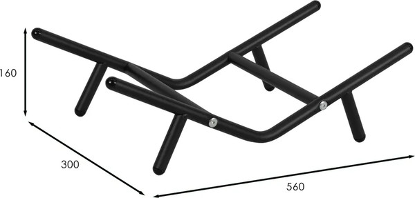 Изображение товара Дровница для камина Мебелик 3 (черный)