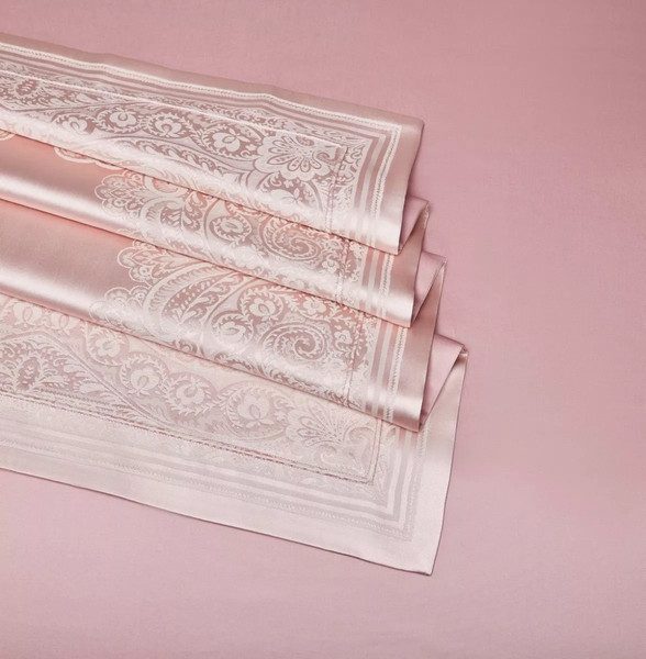 Изображение товара Комплект постельного белья Arya Noble Tencel Dentella 2сп / 8680943247858 (розовый)