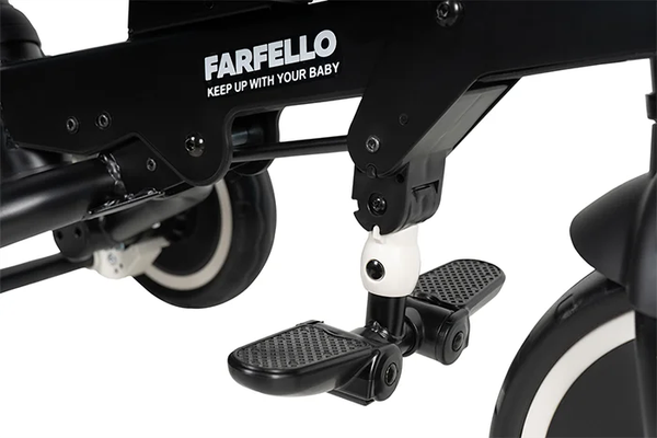 Изображение товара Трехколесный велосипед с ручкой Farfello 6699 (черный)