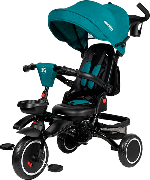 Изображение товара Трехколесный велосипед с ручкой Farfello 6800 (изумрудный)