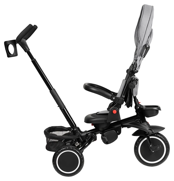 Изображение товара Трехколесный велосипед с ручкой Farfello 6800 (серый)