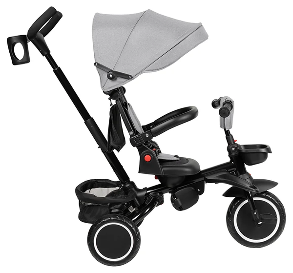 Изображение товара Трехколесный велосипед с ручкой Farfello 6800 (серый)