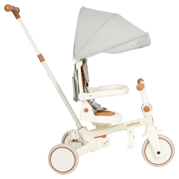 Изображение товара Трехколесный велосипед с ручкой Farfello 698 (серый)