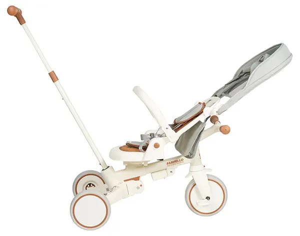 Изображение товара Трехколесный велосипед с ручкой Farfello 698 (серый)