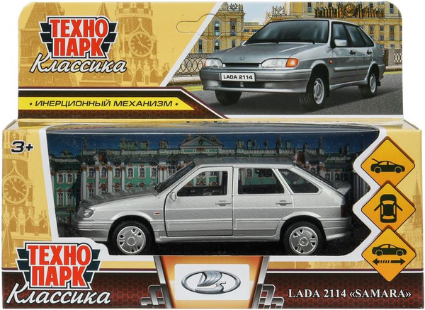 Изображение товара Автомобиль игрушечный Технопарк Lada-2114 Samara / 2114-12-SR-WOD