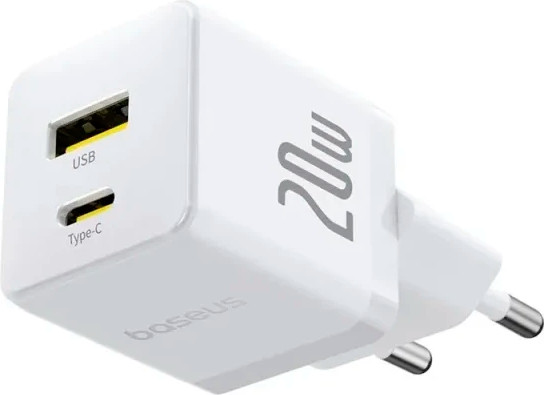 Изображение товара Зарядное устройство сетевое Baseus Palm C+U 20W EU / P10111608213-01 (белый)