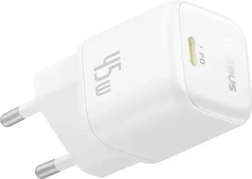 Изображение товара Адаптер питания сетевой Baseus PicoGo 45W EU / P10176800213-00 (белый)