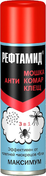 Изображение товара Спрей от насекомых Рефтамид Maximum (147мл)