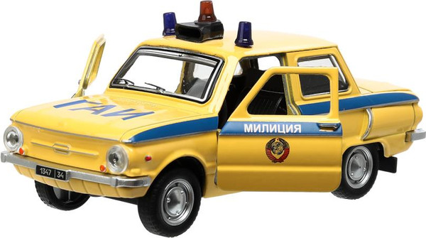 Изображение товара Автомобиль игрушечный Технопарк Милиция / ZAZ968A-12SLPOL-YE