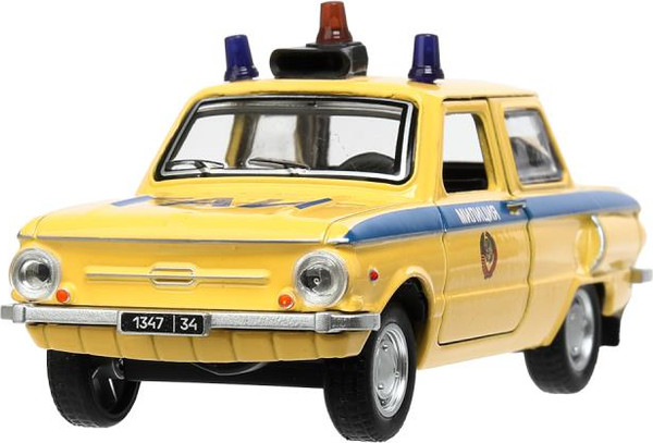 Изображение товара Автомобиль игрушечный Технопарк Милиция / ZAZ968A-12SLPOL-YE