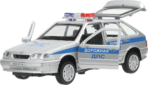 Изображение товара Автомобиль игрушечный Технопарк Lada-2114 Samara Полиция / 2114-12SLPOL-SR-WOD