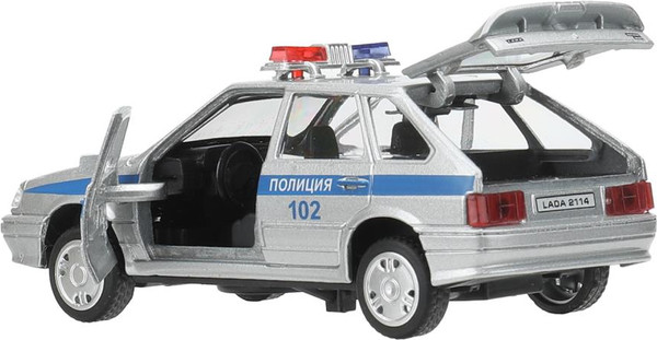 Изображение товара Автомобиль игрушечный Технопарк Lada-2114 Samara Полиция / 2114-12SLPOL-SR-WOD