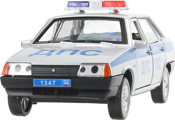 Изображение товара Автомобиль игрушечный Технопарк Lada Ваз-21099 Полиция / 21099-132SLPOL-SR