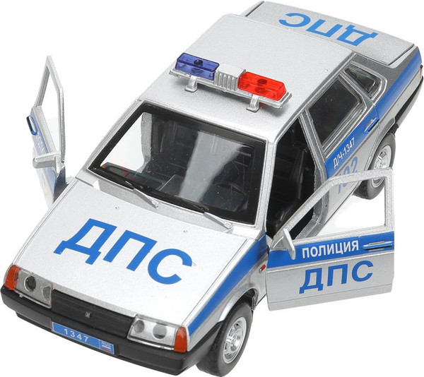 Изображение товара Автомобиль игрушечный Технопарк Lada Ваз-21099 Полиция / 21099-132SLPOL-SR