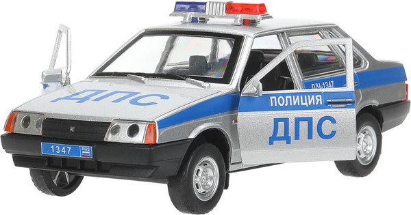 Изображение товара Автомобиль игрушечный Технопарк Lada Ваз-21099 Полиция / 21099-132SLPOL-SR