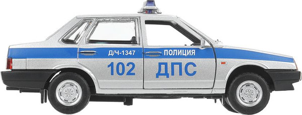 Изображение товара Автомобиль игрушечный Технопарк Lada Ваз-21099 Полиция / 21099-132SLPOL-SR