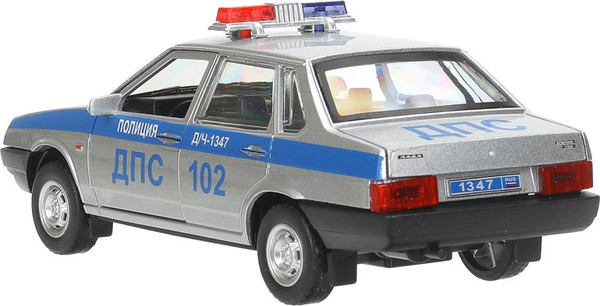Изображение товара Автомобиль игрушечный Технопарк Lada Ваз-21099 Полиция / 21099-132SLPOL-SR