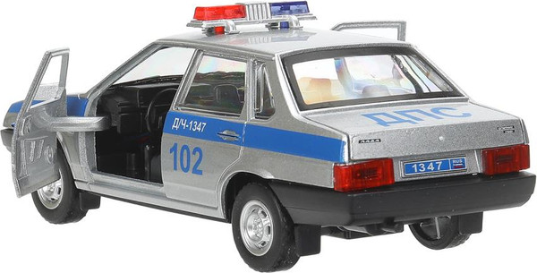 Изображение товара Автомобиль игрушечный Технопарк Lada Ваз-21099 Полиция / 21099-132SLPOL-SR