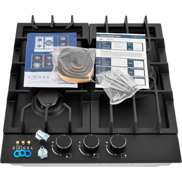 Изображение товара Газовая варочная панель Zugel ZGH450B