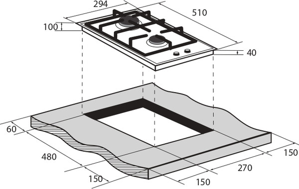 Изображение товара Газовая варочная панель Zugel ZGH292W