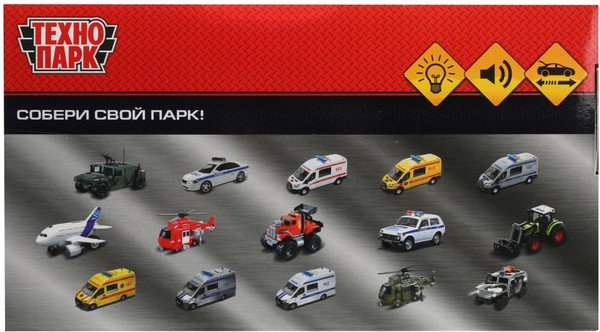 Изображение товара Автомобиль игрушечный Технопарк Lada 4x4 Urban Полиция / URBANBLACK-20PLPOL-SR