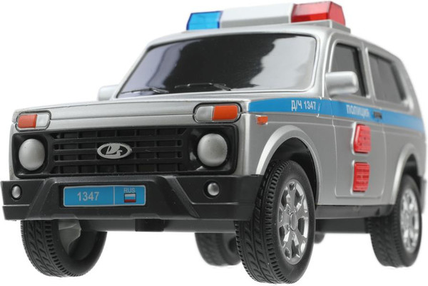 Изображение товара Автомобиль игрушечный Технопарк Lada 4x4 Urban Полиция / URBANBLACK-20PLPOL-SR