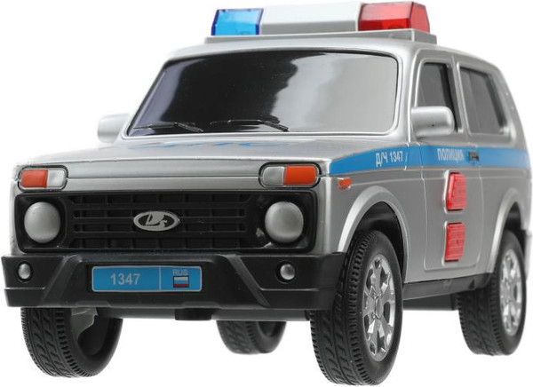 Изображение товара Автомобиль игрушечный Технопарк Lada 4x4 Urban Полиция / URBANBLACK-20PLPOL-SR