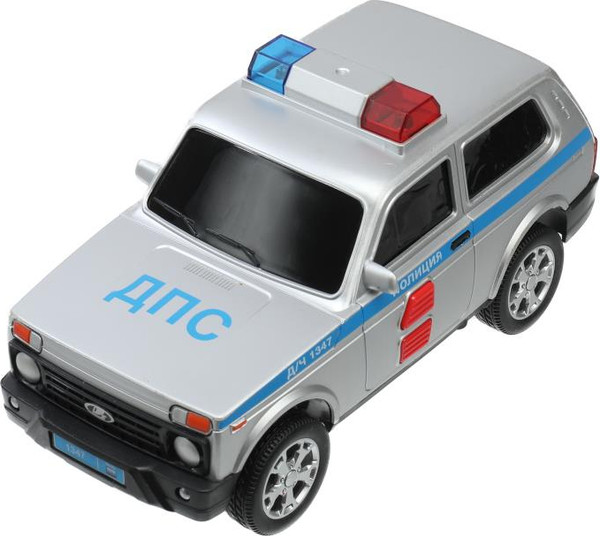 Изображение товара Автомобиль игрушечный Технопарк Lada 4x4 Urban Полиция / URBANBLACK-20PLPOL-SR
