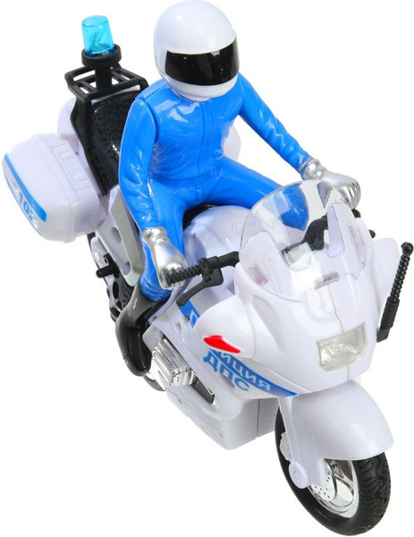 Изображение товара Мотоцикл игрушечный Технопарк Мотоцикл Полиция / MOTOFIG-15PLPOL-WH